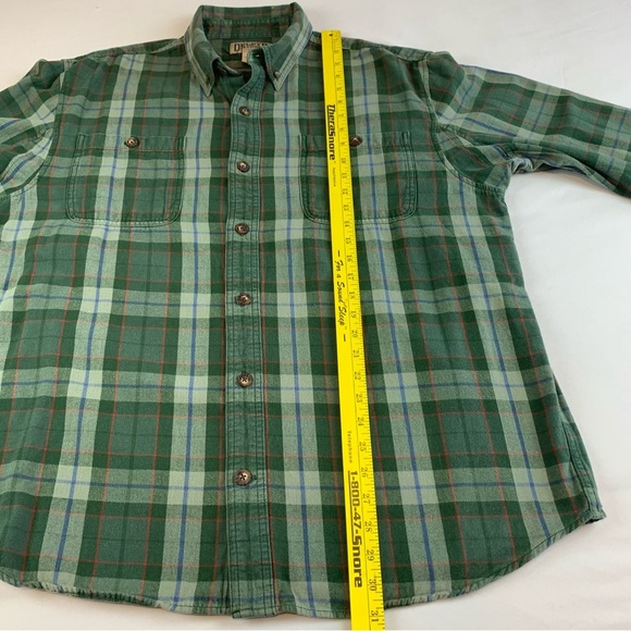 Duluth Trading Co Green & Blue Plaid XL Mens Flannel Shirt - Picture 11 of 15